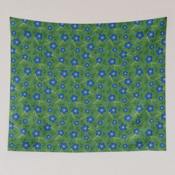 Item preview, Forget-Me-Not Floral Branch - Green designed and sold by JaselviiStudio.