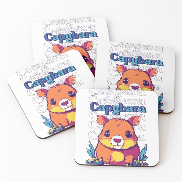 Item preview, cute Capybara pixel art designed and sold by D-fineShop.