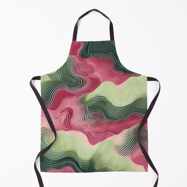 Item preview, Harmonic Waves: Pink and Green Abstract Layers designed and sold by VectorPlace.