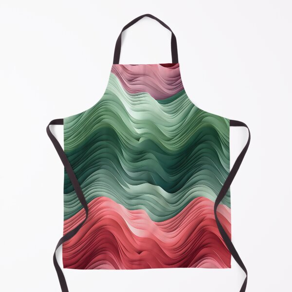 Item preview, Sculpted Tides: Fluid Green and Pink Abstraction designed and sold by VectorPlace.
