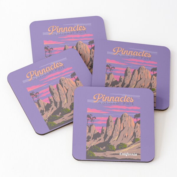 Item preview, Pinnacles National Park Illustration Travel Art Vintage designed and sold by KrisSidDesigns.