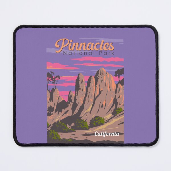 Item preview, Pinnacles National Park Illustration Travel Art Vintage designed and sold by KrisSidDesigns.
