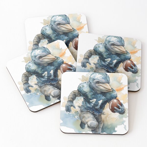 Item preview, Dolphin as American Football player designed and sold by Sp3ctrumOfColor.