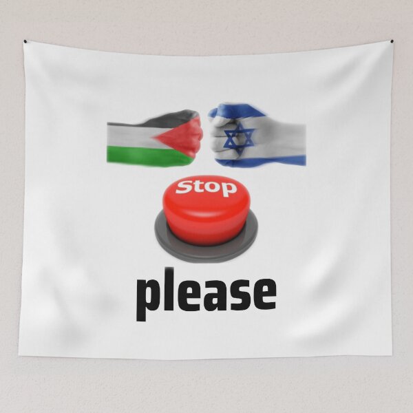 Item preview, Israel Palestine Stop Please designed and sold by Flirt-Teez.