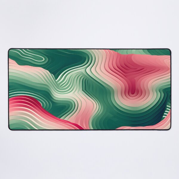 Item preview, Ebb and Flow: Vibrant Green and Pink Strata designed and sold by VectorPlace.