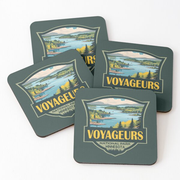 Item preview, Voyageurs National Park Illustration Retro Badge designed and sold by KrisSidDesigns.