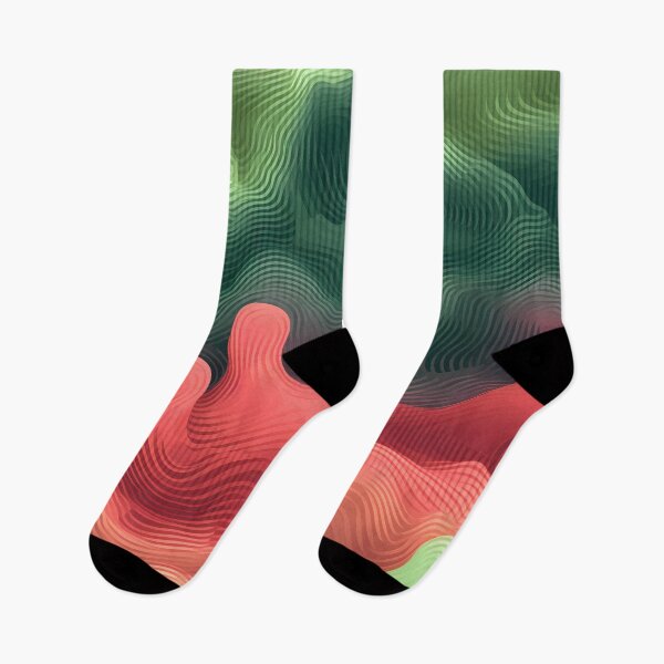Item preview, Ripple Fusion: Dynamic Abstract in Green and Pink designed and sold by VectorPlace.