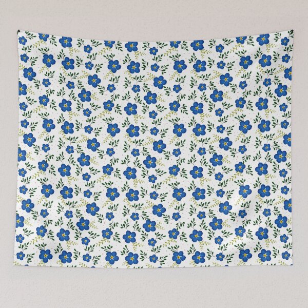 Item preview, Forget-Me-Not Floral Branch - White designed and sold by JaselviiStudio.