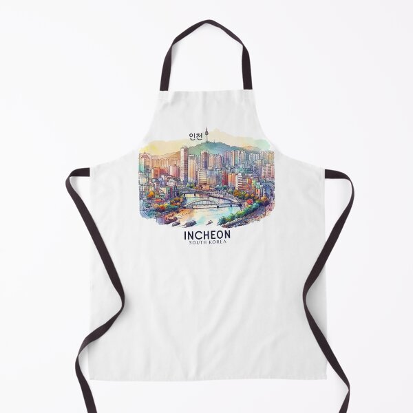 Item preview, Incheon South Korea Watercolor designed and sold by PaintMeWorld.