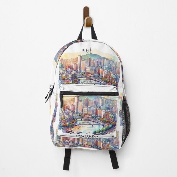 Item preview, Incheon South Korea Watercolor designed and sold by PaintMeWorld.