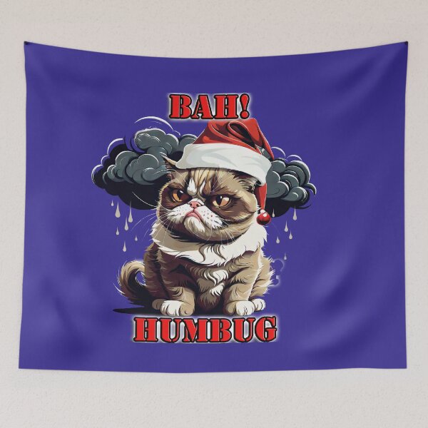 Item preview, I'm Not Happy Kitten's Humbug Holiday designed and sold by leyfinder.