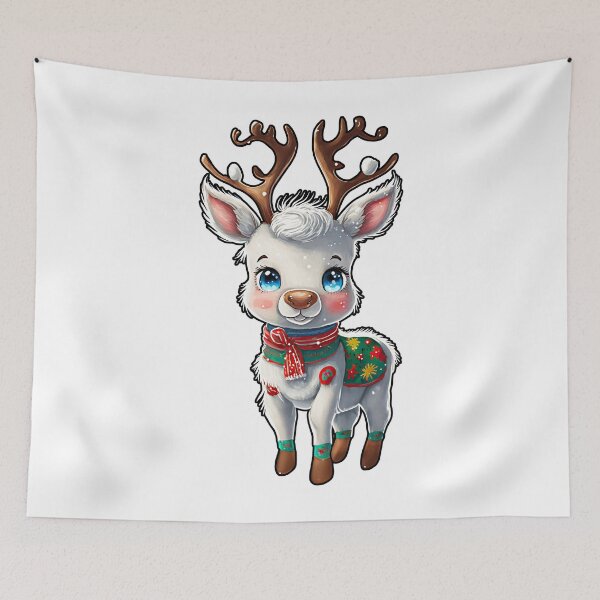 Item preview, cute baby reindeer ready for Christmas designed and sold by MagicColorPrint.