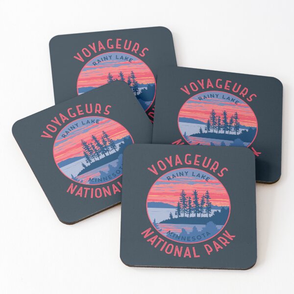 Item preview, Voyageurs National Park Rainy Lake Retro Distressed Circle designed and sold by KrisSidDesigns.