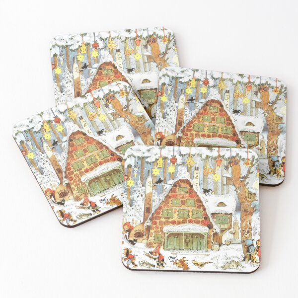 Item preview, Adventskalender/ vintage Christmas card/ white Christmas/ advent calendar / gingerbreadhouse designed and sold by LaundrySalt.