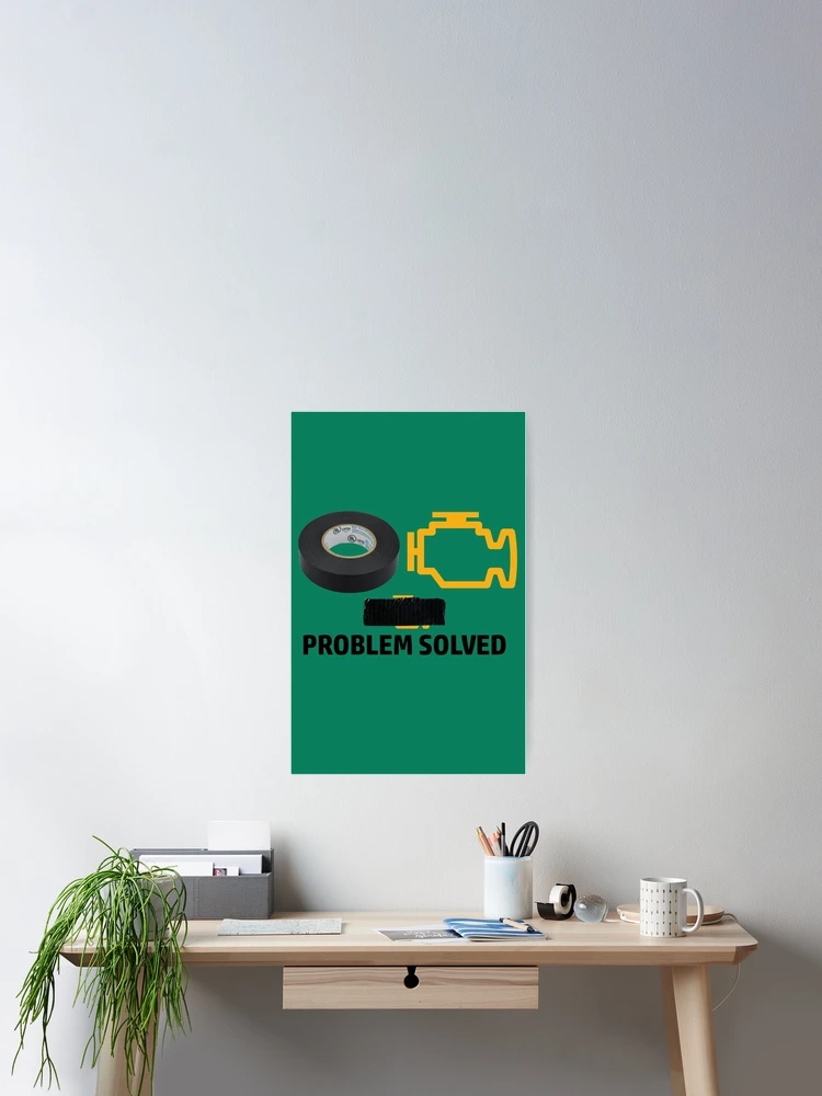 Thumbnail 2 of 3, Poster, Problem Solved designed and sold by Slinky-Reebs.