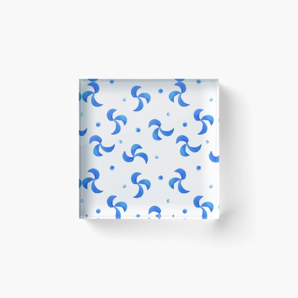 Item preview, Blue watercolor pinwheels with dots designed and sold by JennyBlueSavage.