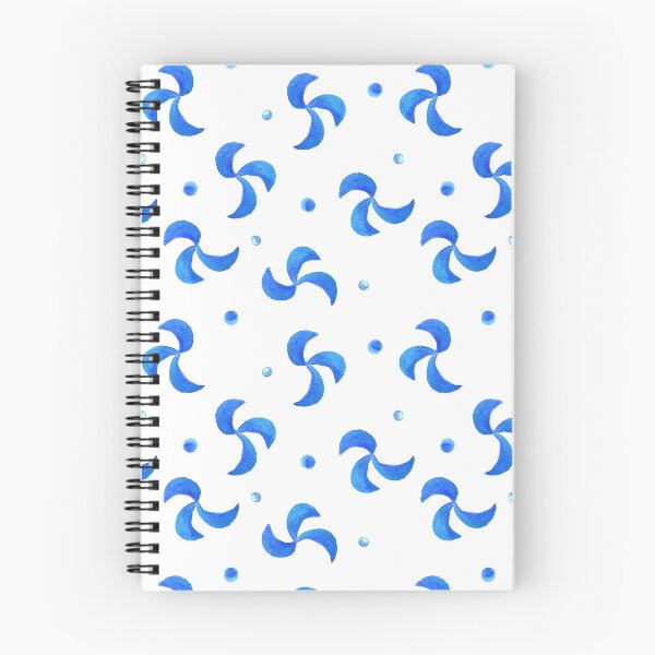 Item preview, Blue watercolor pinwheels with dots designed and sold by JennyBlueSavage.