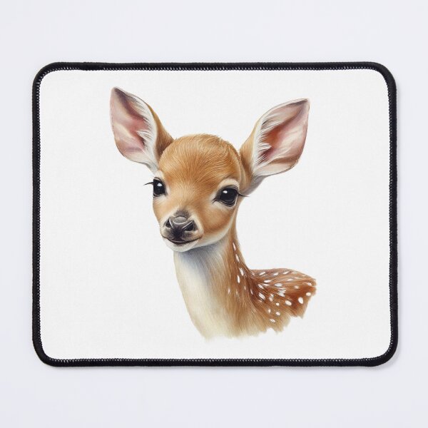 Item preview, Cute fawn watercolor portrait designed and sold by Naturartprints.