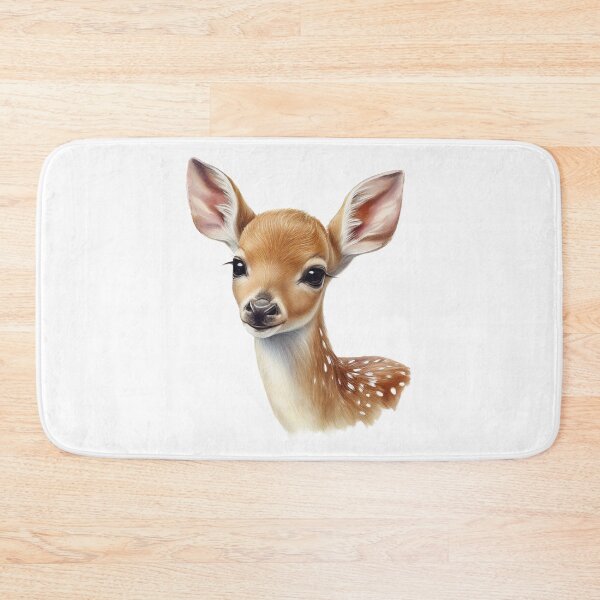 Item preview, Cute fawn watercolor portrait designed and sold by Naturartprints.