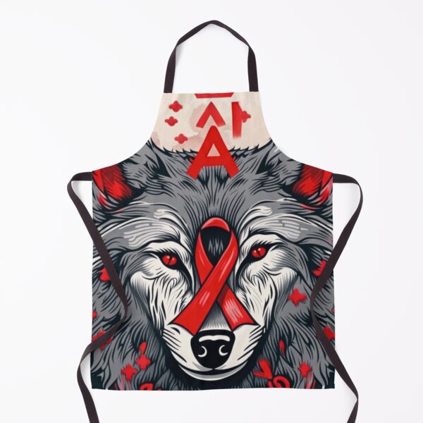 Item preview, Howling for Hope: World AIDS Day Wolf designed and sold by NightshadeWolfs.