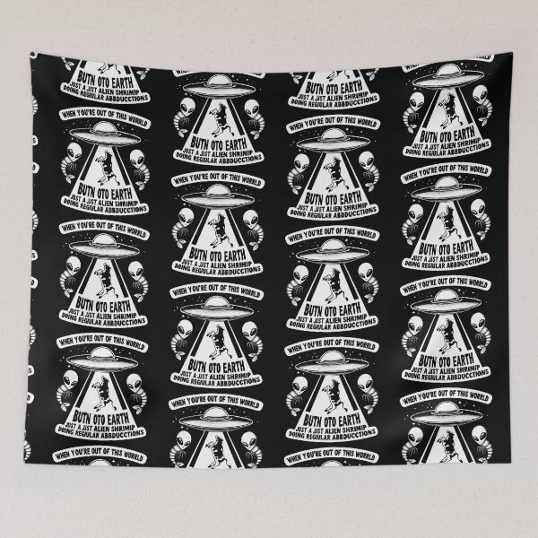 Item preview, Alien Shrimp Illustration designed and sold by PopcultureModa.