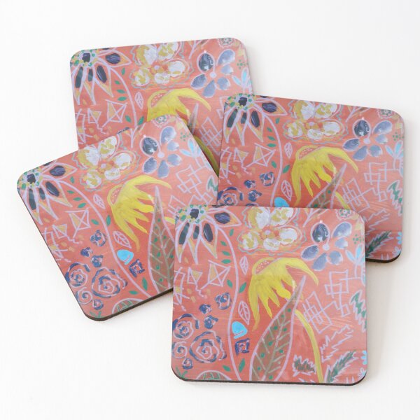 Item preview, Yellow Flower on orange designed and sold by ArtbyColleen.