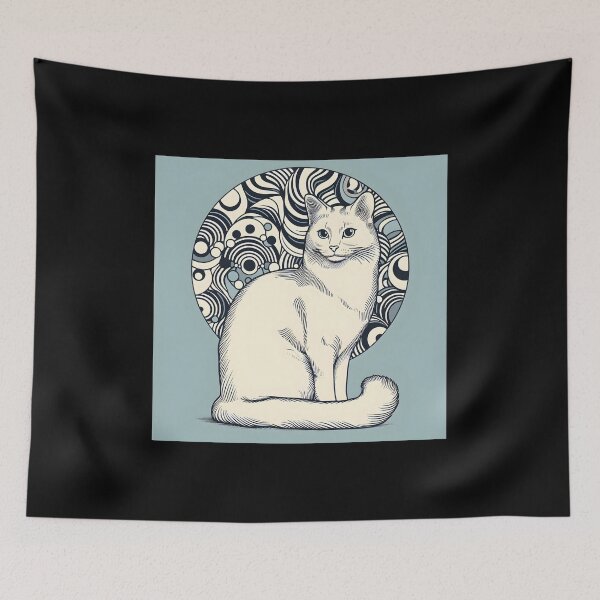 Item preview, Elegant Cat Art designed and sold by onlycatdesigns.