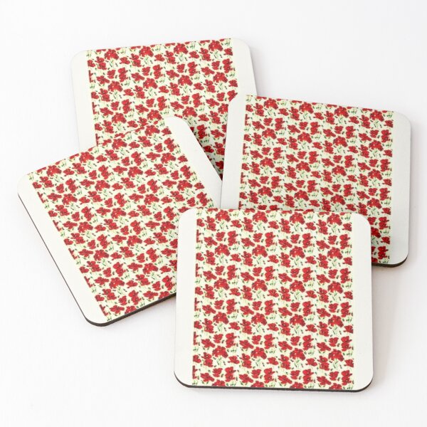 Item preview, Red flower print designed and sold by Racyfun77.