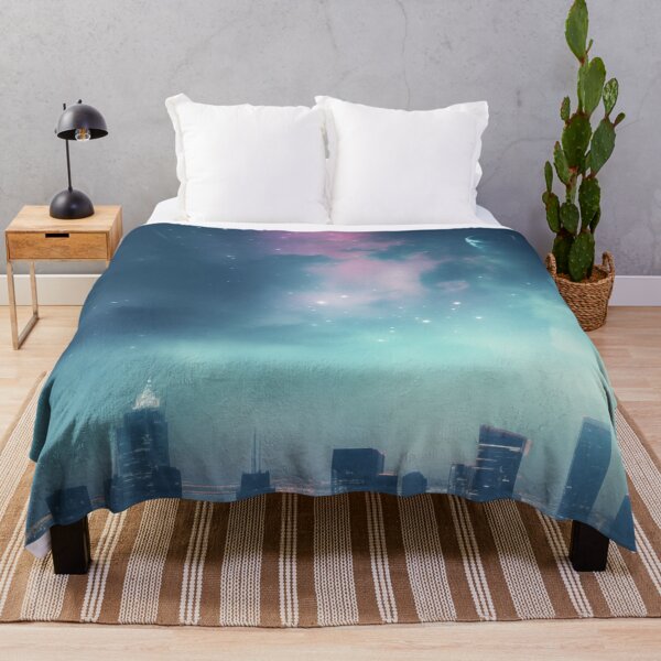 Item preview, Cosmic Veil Over Cityscape designed and sold by kaileena-ai.