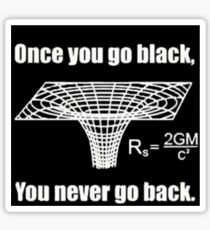 Black hole joke Sticker