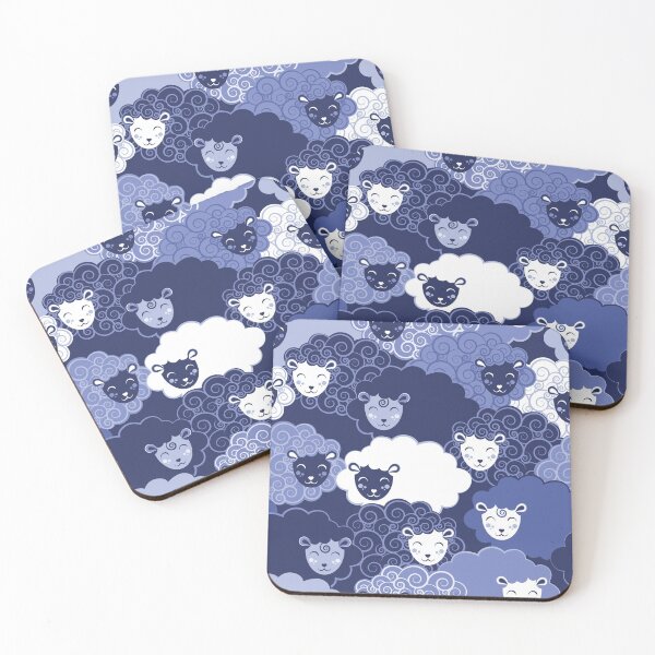 Item preview, Sweet dreams zzz // monochromatic blue sheep designed and sold by SelmaCardoso.