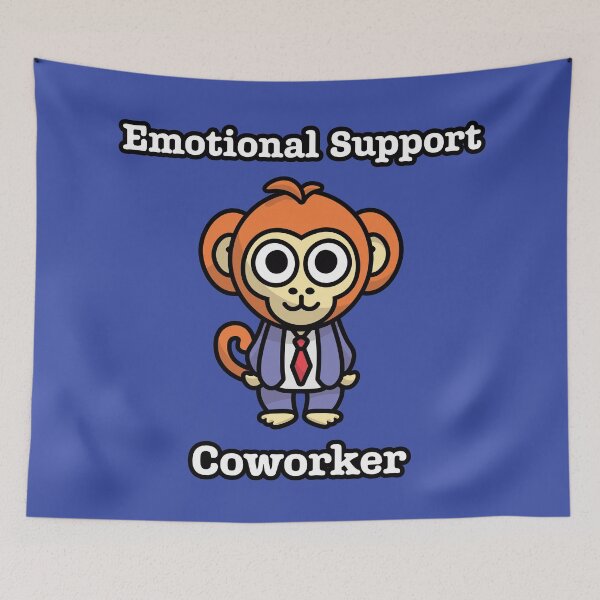 Item preview, Emotional Support Coworker: Funny Office Chimp Colleague designed and sold by CallamSt.
