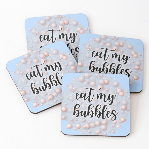 Item preview, Eat my bubbles, 3D look /3 pastel blue and pink. designed and sold by My-fake-places.