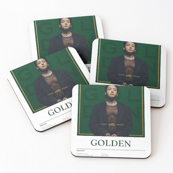 Item preview, JUNGKOOK GOLDEN Tracklist (ver. 1) designed and sold by holkiepolkie.