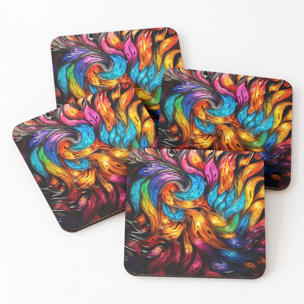 Item preview, Kaleidoscope of Metallic Flames designed and sold by CristalineDart.