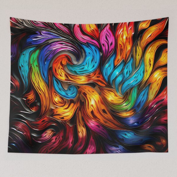 Item preview, Kaleidoscope of Metallic Flames designed and sold by CristalineDart.