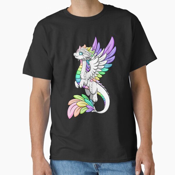 White Rainbow Dragon Classic T-Shirt