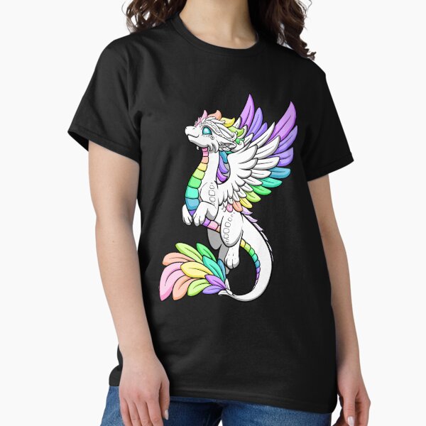 Item preview, Dragón arcoiris blanco designed and sold by Dragons and Beasties.