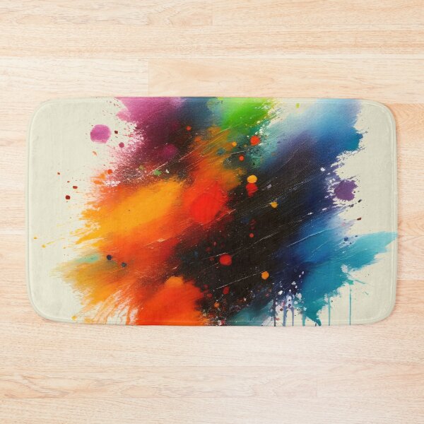 Item preview, Colorful paint splatters creating a vibrant display  designed and sold by NiRia Spot.