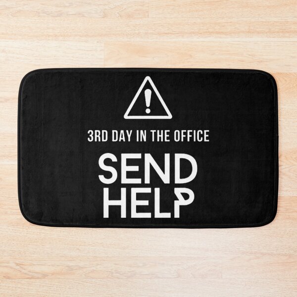 Item preview, Send Help office humor | white on black designed and sold by EMMonovi.
