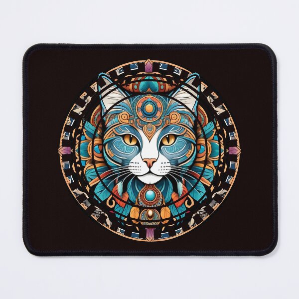 Item preview, Cat Mandala Inca God designed and sold by InkedSafari.