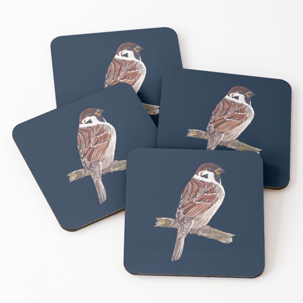 Item preview, EURASIAN TREE SPARROW-Passer montanus designed and sold by BEATRIZ ABAITUA.