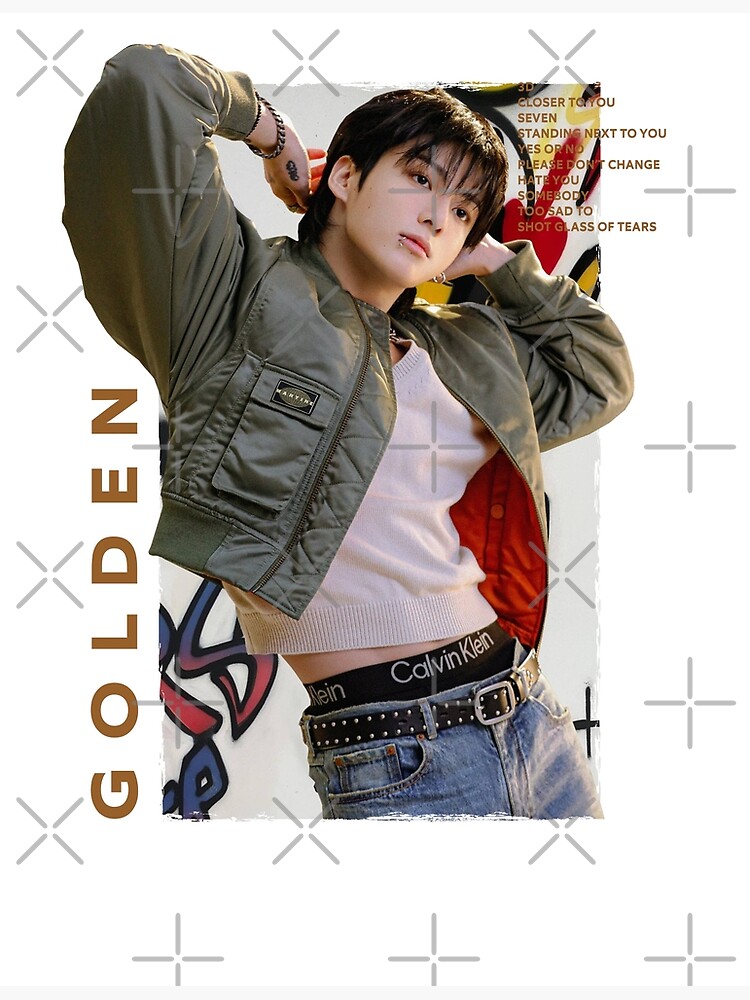 Jungkook Golden Poster for Sale by bangtanofficial