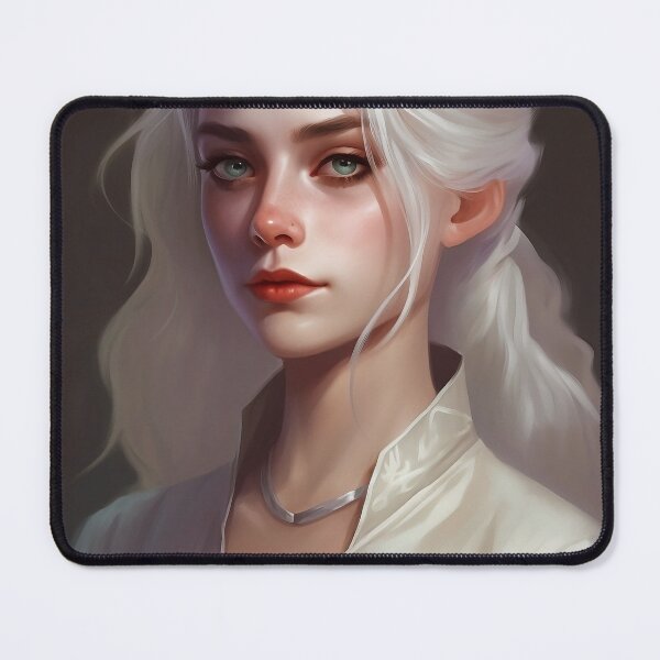Item preview, Pale Beauty / Elven Woman - Custom D&D Character Portrait designed and sold by RaccoolDesign.
