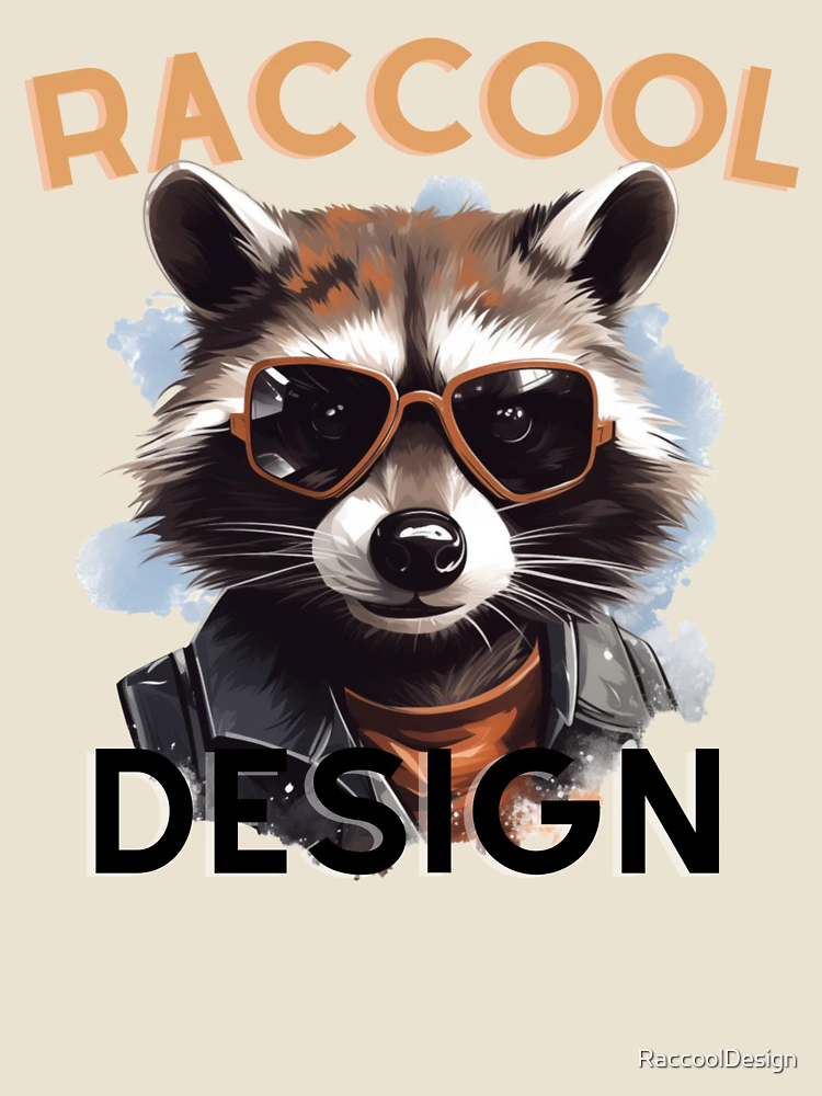Aperçu 4 sur 4. T-shirt décontracté avec l'œuvre Conception Raccool créée et vendue par RaccoolDesign.
