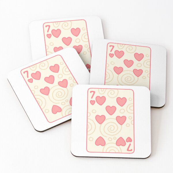 Item preview, seven of hearts playing card designed and sold by Taya's Studio.