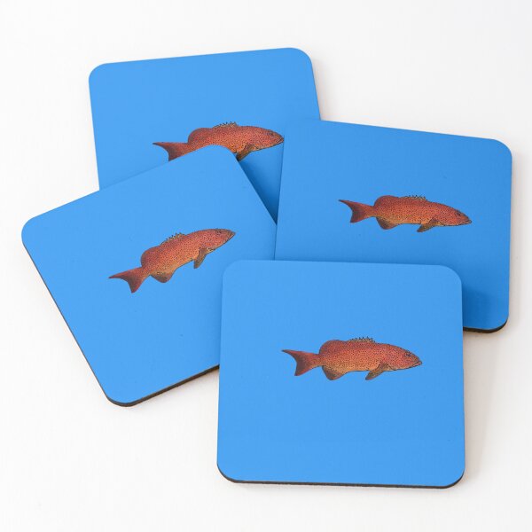 Item preview, Leopard Coral Grouper Trout Black Alternate Design  designed and sold by designsasstultd.