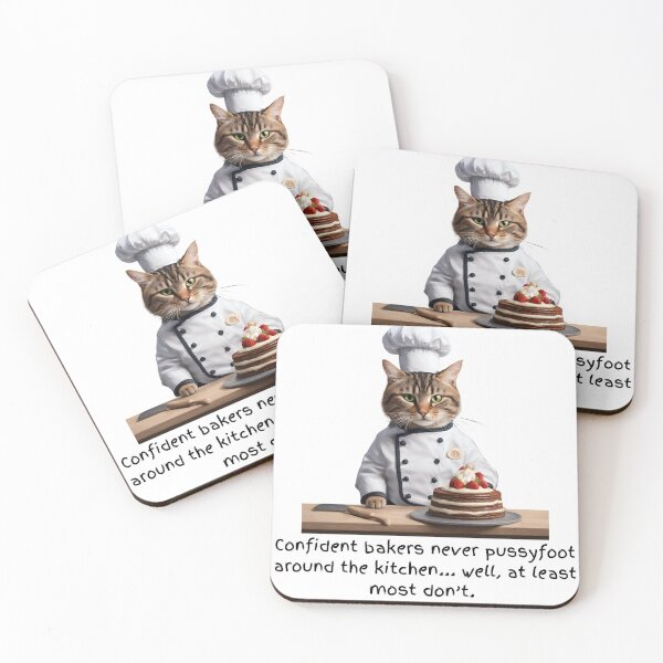 Item preview, Adorable Baking Cat Doesn't Pussyfoot Around the Kitchen designed and sold by Fredster1966.