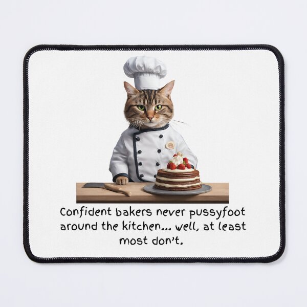 Item preview, Adorable Baking Cat Doesn't Pussyfoot Around the Kitchen designed and sold by Fredster1966.