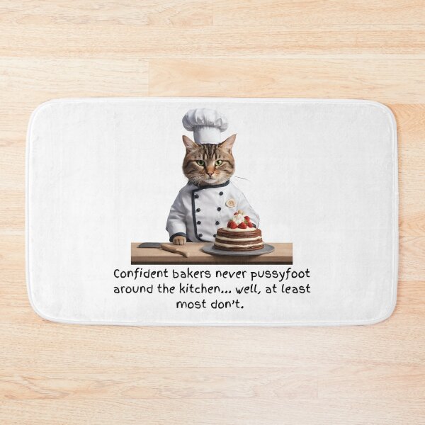 Item preview, Adorable Baking Cat Doesn't Pussyfoot Around the Kitchen designed and sold by Fredster1966.